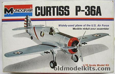 Monogram 1/72 Curtiss P-36A - White Box Issue, 6790 plastic model kit